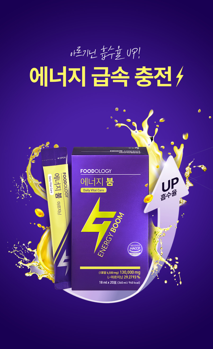 arginine carnitine booster énergie sport coréen