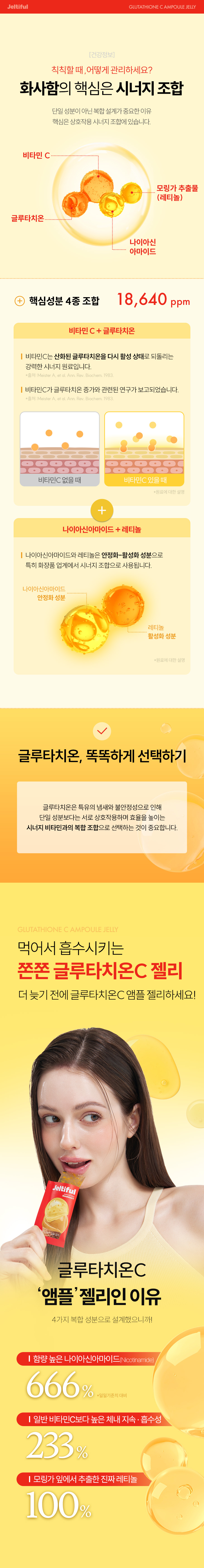 glutathion vitamine C jelly éclat inner beauty coréen